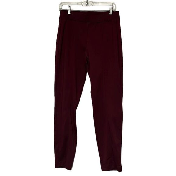 Croft & Barrow Pants Womans Size Small Pull on Maroon Tummy Control Stretch - Picture 1 of 9